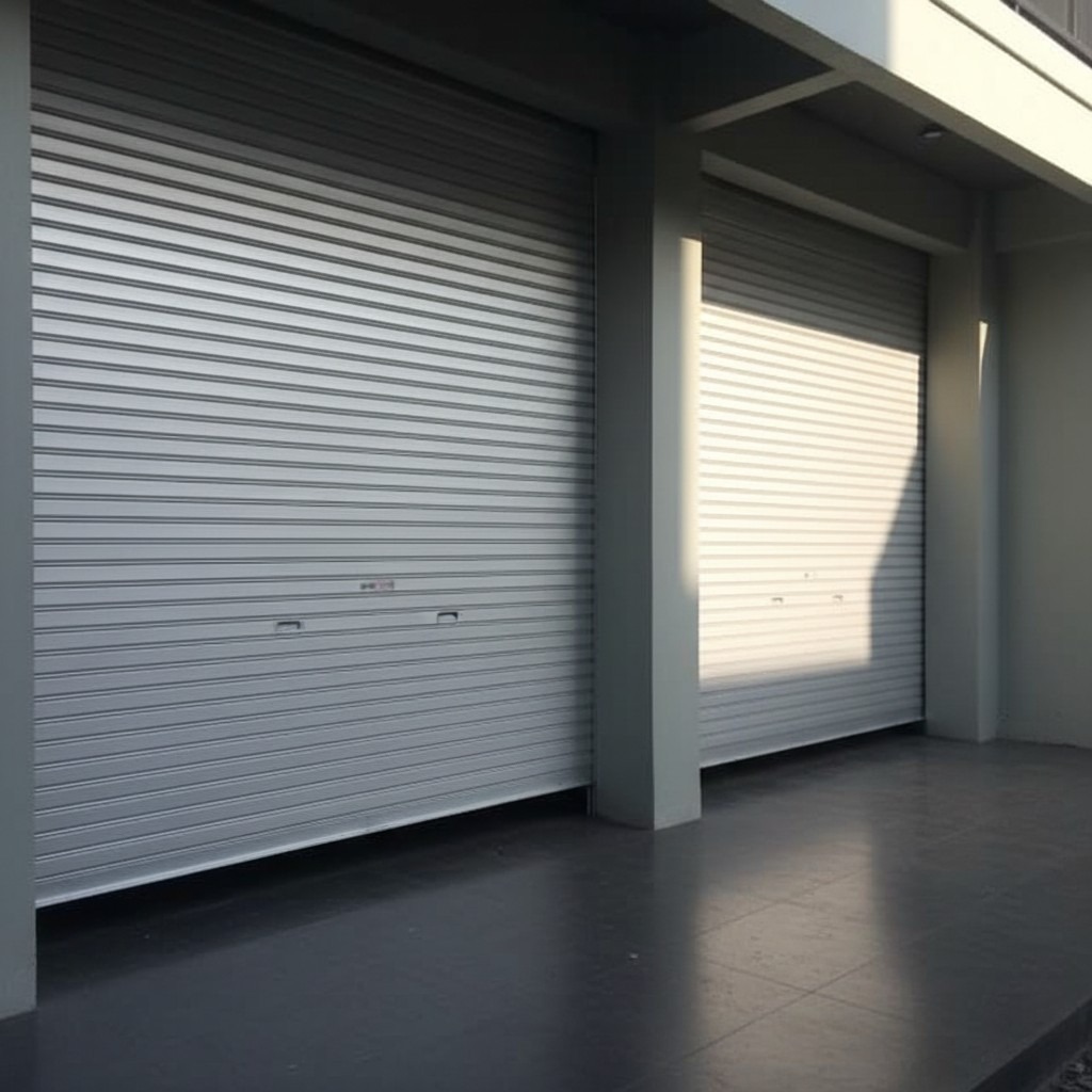 Hasil pemasangan rolling door alumunium Suma Doors